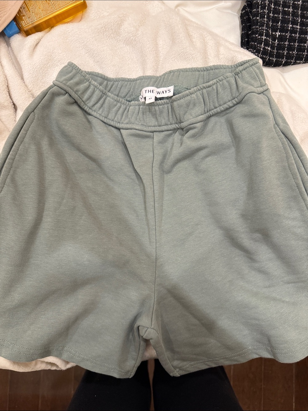 The Ways Women's Sage Green Athletic Elastic-Waist Shorts